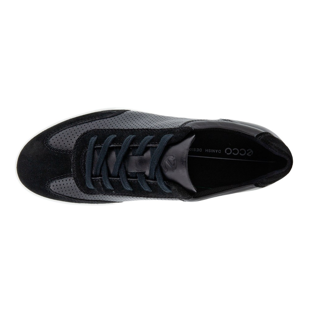 Mens Sneakers - ECCO Cathum Laced - Black - 7342FZEON